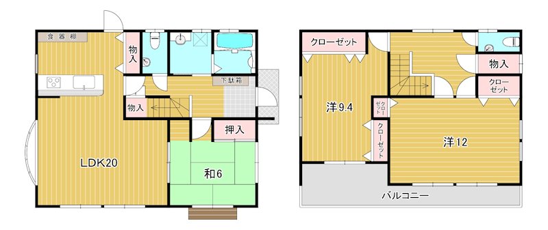 東多賀町５丁目３７７番１ 間取図・土地図