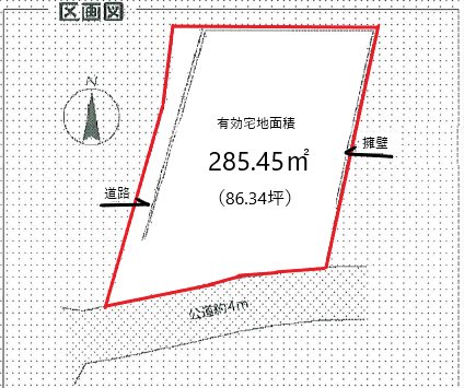 水木町２丁目１４９９番１７ 間取図・土地図