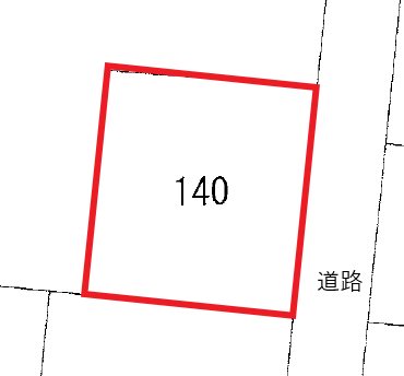 桜川町３丁目１４０番 間取図・土地図