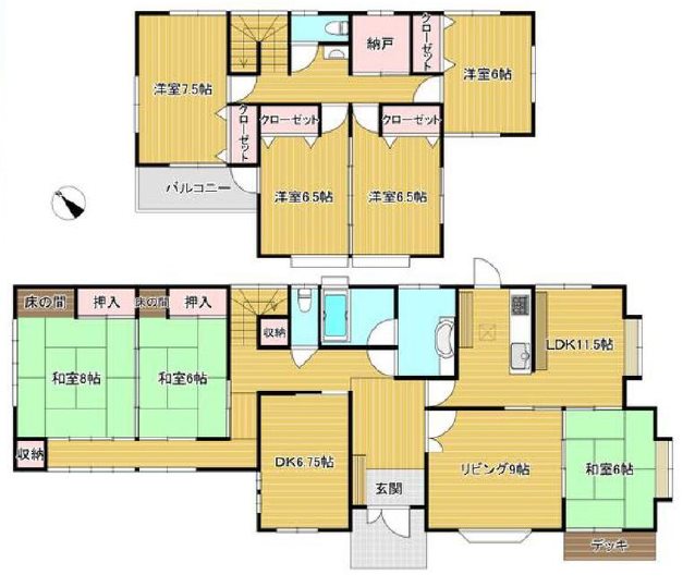 那珂郡東海村大字村松９６番 間取図・土地図