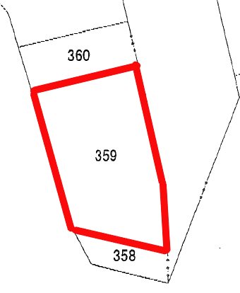 折笠町１丁目３５９番 間取図・土地図