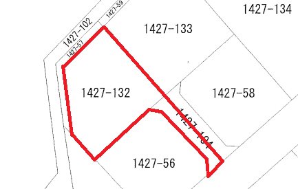 常陸太田市大森町字西畑１４２７番１３２ 間取図・土地図