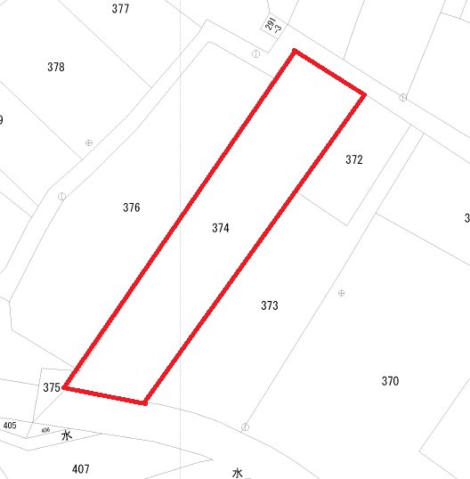 東多賀町２丁目３７４番 全体区画図