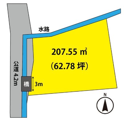 常陸太田市箕町４６３番７ 間取図・土地図