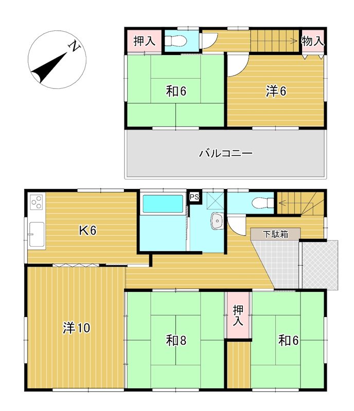 中丸町１丁目３０番 間取図・土地図