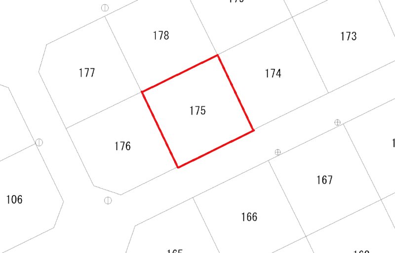 塙山町２丁目１７５番 間取図・土地図