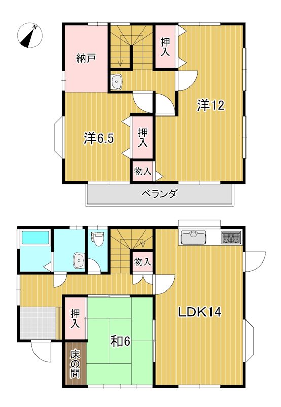 かみあい町２丁目３６番１５４ 間取図・土地図