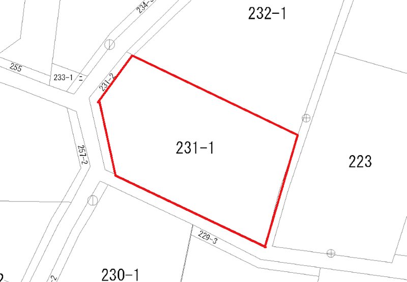 東大沼町３丁目２３１番１ 間取図・土地図