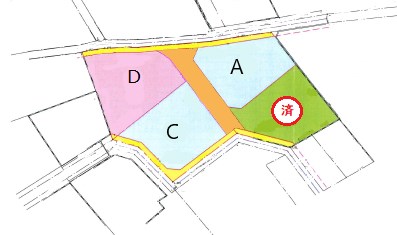 リバティタウン大沼町１丁目C区画  間取図・土地図
