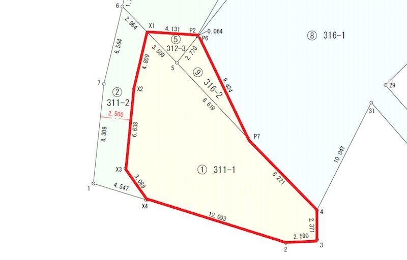 滑川本町４丁目３１１番１　他  間取図・土地図