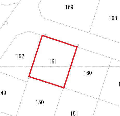 みかの原町１丁目１６１番  間取図・土地図