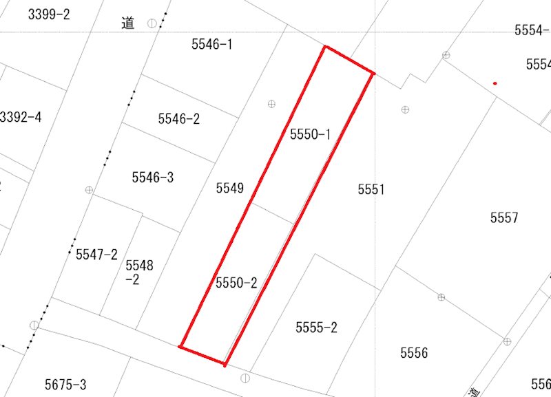 久慈町１丁目５５５０番１、５５５０番２  間取図・土地図