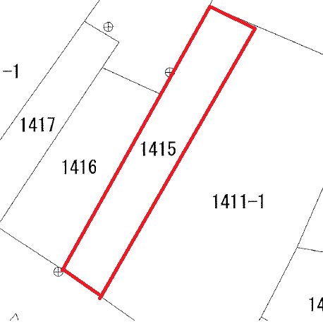 久慈町３丁目１４１５番  間取図・土地図