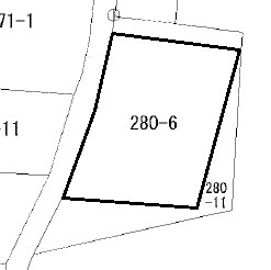 久慈町４丁目２８０番６  間取図・土地図