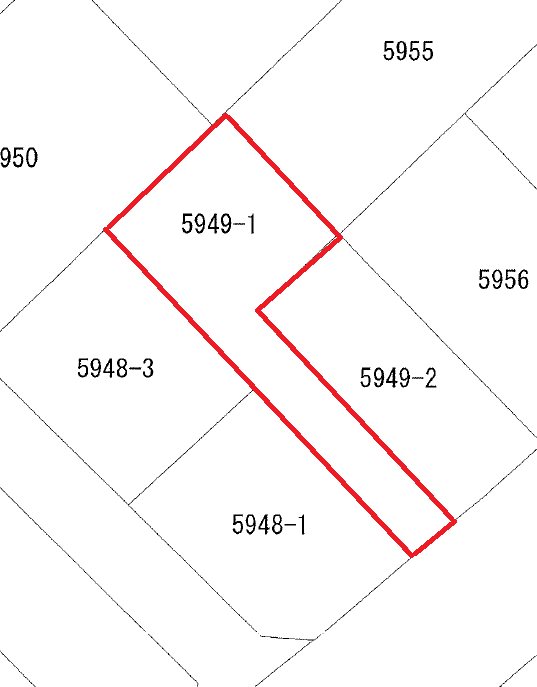 久慈町６丁目5949番1  間取図・土地図