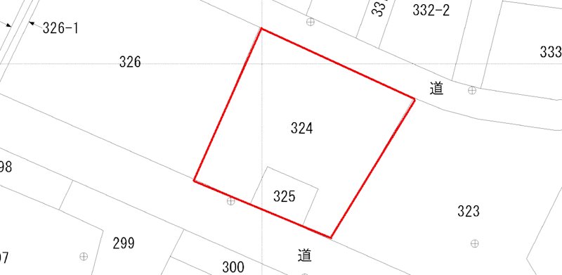 会瀬町２丁目３２４番・３２５番  間取図・土地図