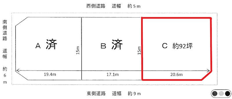 台原町３丁目９１番  間取図・土地図