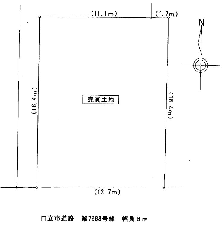 大みか町３丁目２４１番  間取図・土地図