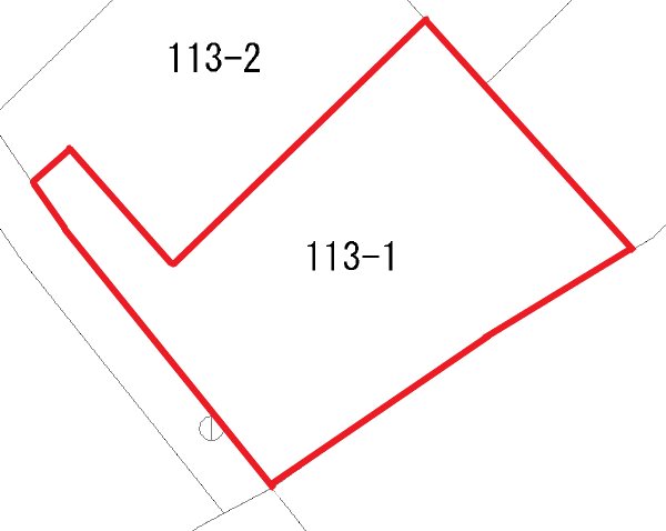 宮田町５丁目１１３番１  間取図・土地図