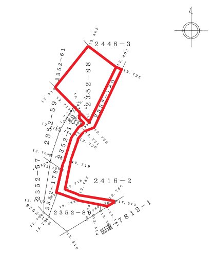 川尻町３丁目２３５２番８８、１８０  間取図・土地図