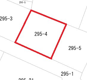 常陸太田市薬谷町２９５番４  区画図