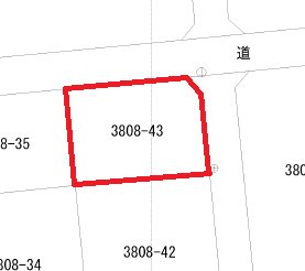 相田町３丁目３８０８番４３  間取図・土地図