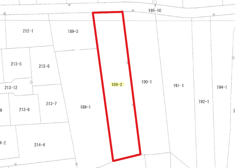 石名坂町１丁目１８９番２  間取図・土地図