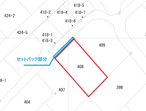 諏訪町３丁目４０８番  間取図・土地図