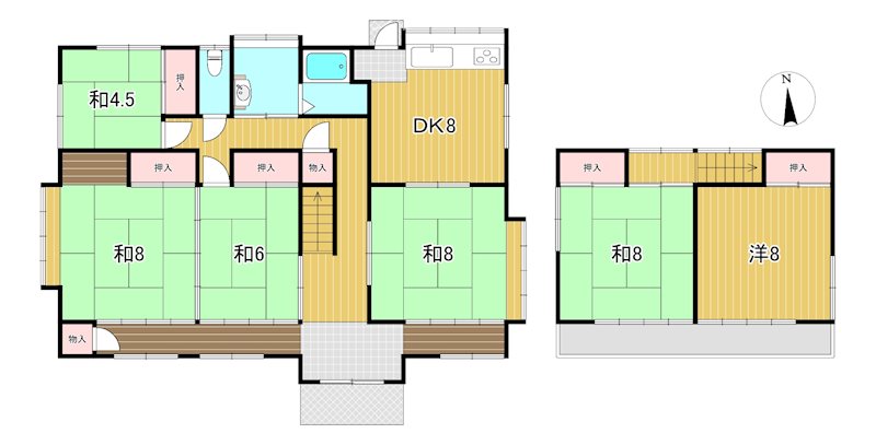 川尻町２丁目２５７７番２０５  間取図・土地図