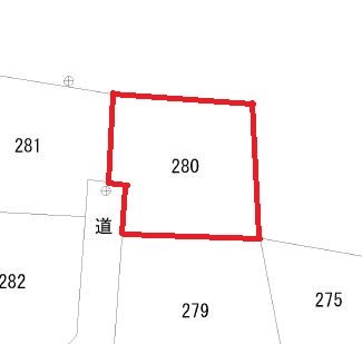 大沼町３丁目２８０番 間取図・土地図