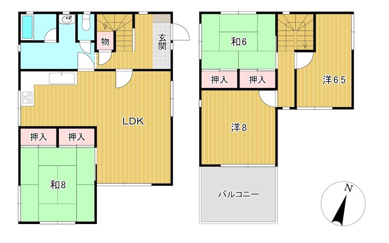 西成沢町４丁目２９６番 間取図・土地図