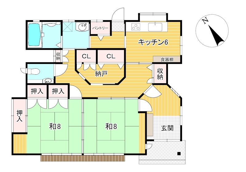 水木町２丁目６４５番３、６４５番４、６４８番１ 間取図・土地図