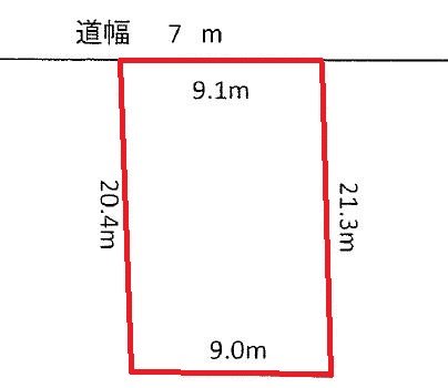 神峰町１丁目９７番 間取図・土地図