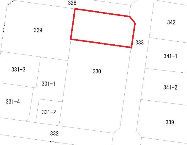 久慈町７丁目３３０番　Ｂ区画 間取図・土地図