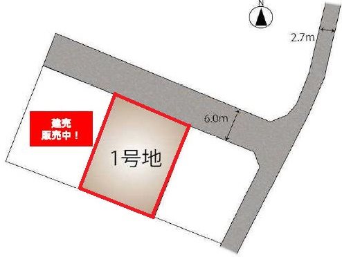森山町３丁目６３４番６　１号地 間取図・土地図