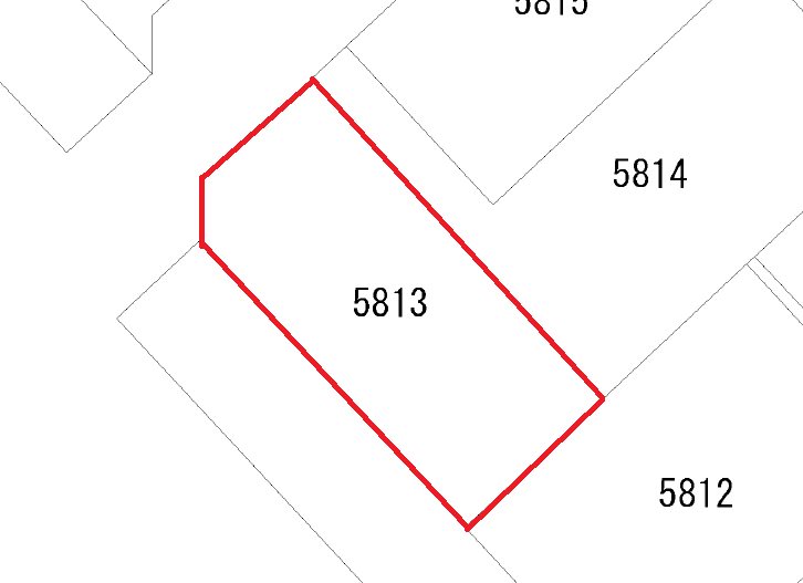 久慈町６丁目５８１３番 間取図・土地図