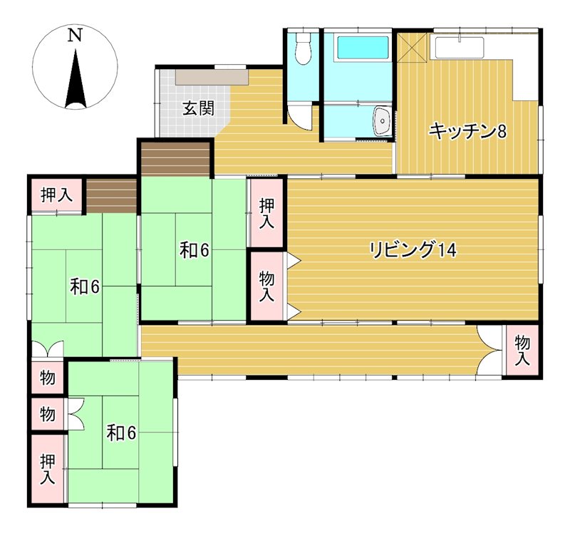 相田町３丁目３７１９番４８ 間取図・土地図