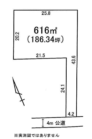 東海村東海２丁目１７３９番５３より分筆 間取図・土地図