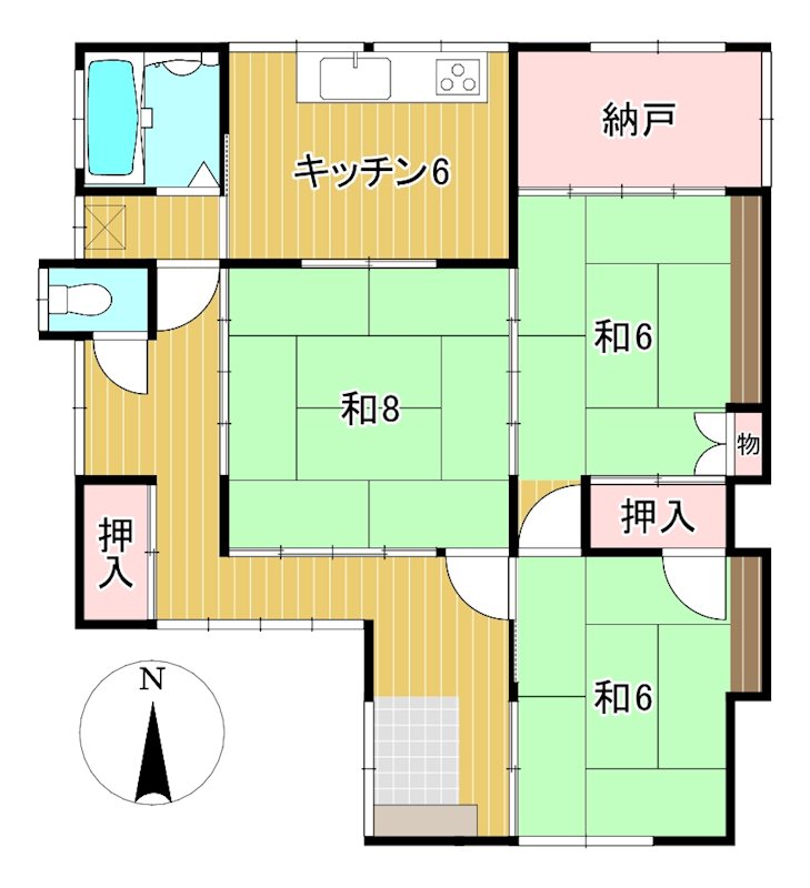 大久保町１丁目３９番１、６ 間取図・土地図