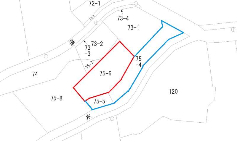 大沼町３丁目７５番４、７５番５、７５番６ 間取図・土地図