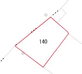 城南町１丁目１４０番 間取図・土地図