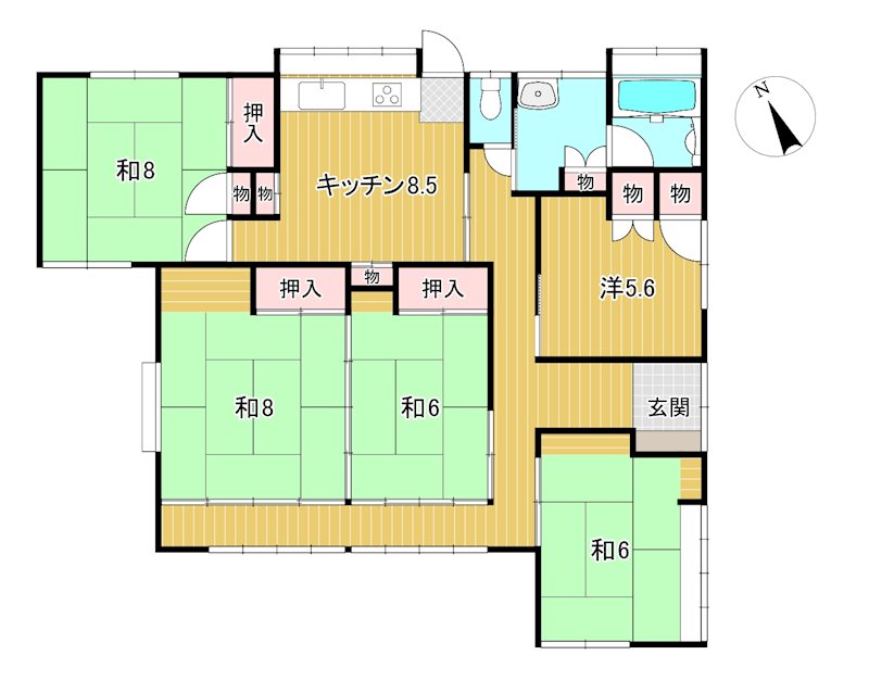 大みか町７丁目１４７番 間取図・土地図