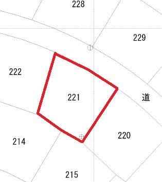 日立市金沢町６丁目221番 区画図