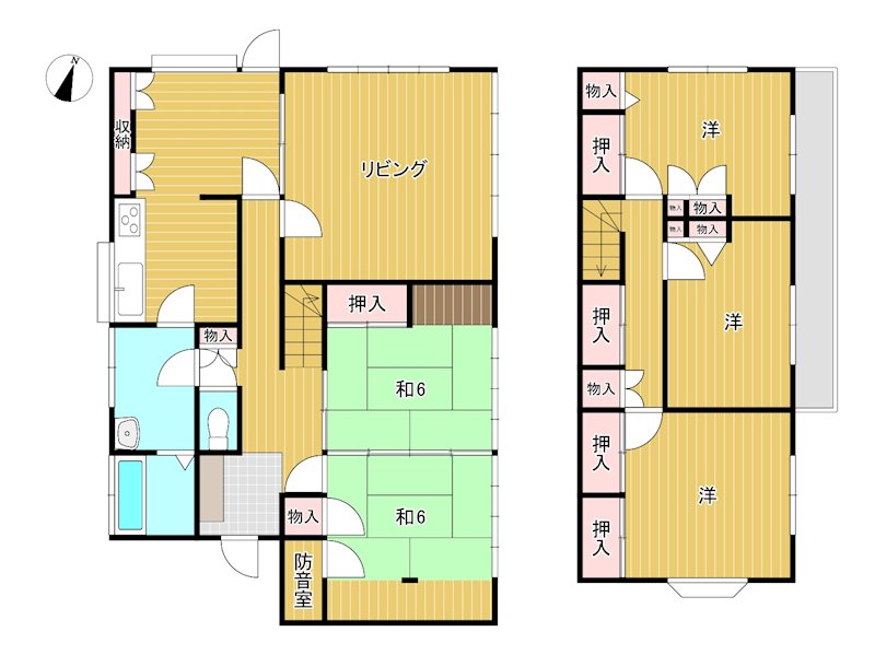 中丸町１丁目343番 間取図・土地図