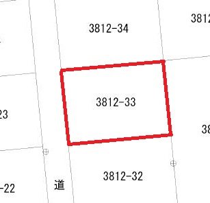 相田町３丁目3812番33 間取図・土地図