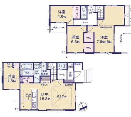 桜川町３丁目２期 間取図・土地図