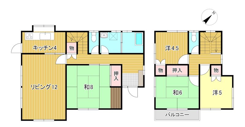 高鈴町５丁目３３６番 間取図・土地図