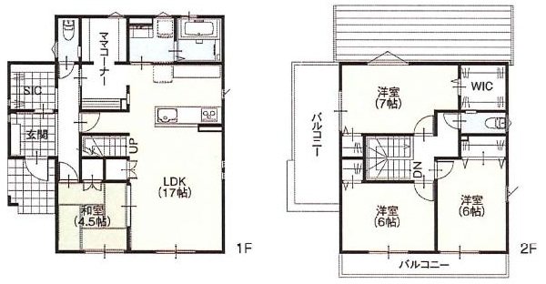 常陸太田市内堀町３５５９番４、３５６０番２ 間取図・土地図
