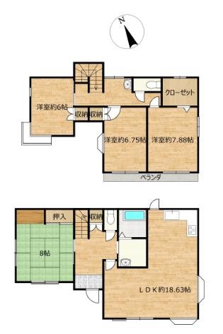 高萩市大字石滝２５２３番１０ 間取図・土地図