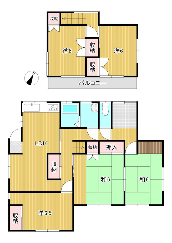 高萩市安良川１３９８番３ 間取図・土地図